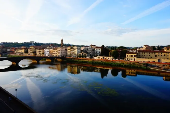 Framed Print : Colourful City of Florence, Arno River, Italy Framed Print : Colourful City of Florence, Arno River, Italy