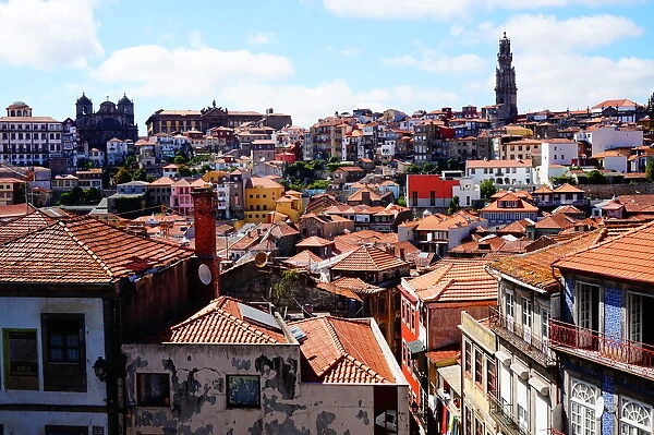 Colourful Close up of the old city of Porto, Portugal