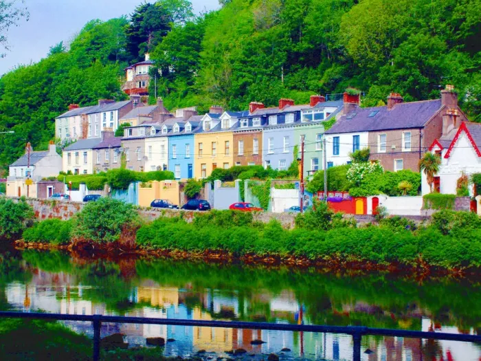 Framed Print : Colourful cork houses