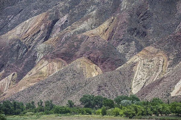 Colourful geological formations, near Maimara, Jujuy Province, Argentina
