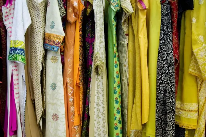 Framed Print : Colourful Indian dresses Framed Print : Colourful Indian dresses