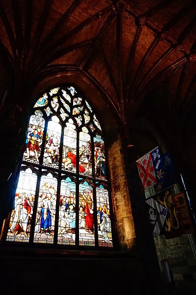 Colourful Interior Saint Giles Cathedral, Edinburgh, United Kingdom