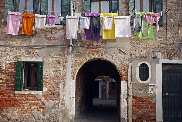 Colourful Venetian facade