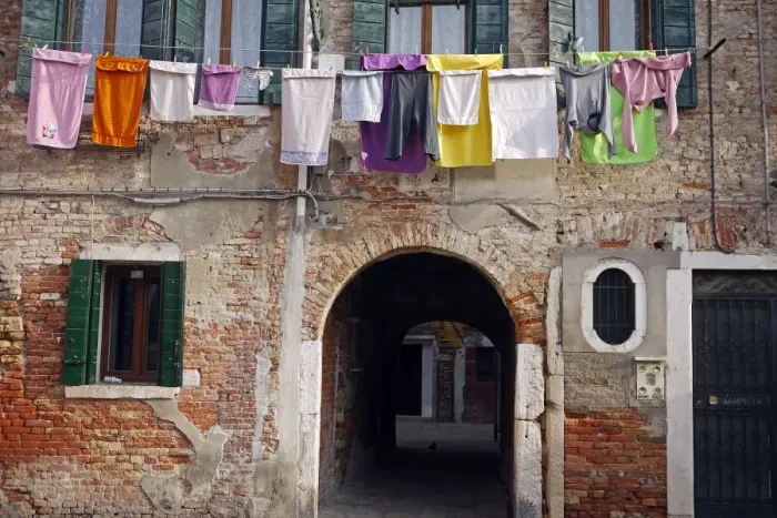 Framed Print : Colourful Venetian facade Framed Print : Colourful Venetian facade