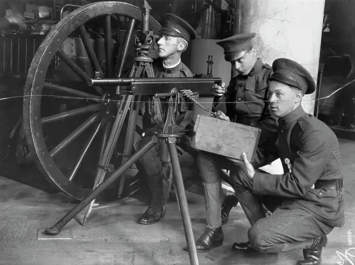 Framed Print : Colt Machine Gun and Crew Framed Print : Colt Machine Gun and Crew