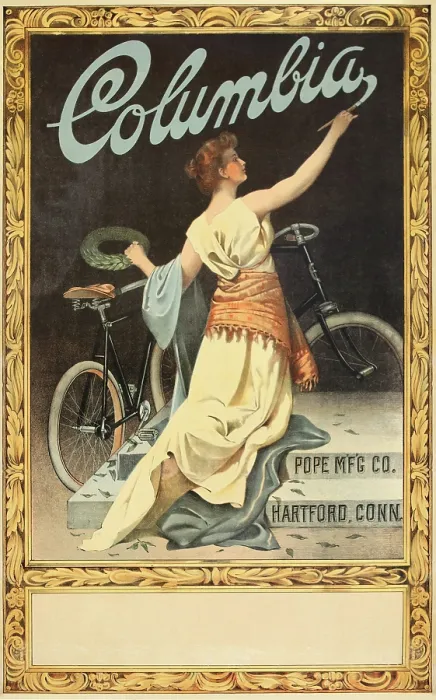 Framed Print : Columbia. COLUMBIA. Columbia Pope MFG Co Framed Print : Columbia. COLUMBIA. Columbia Pope MFG Co