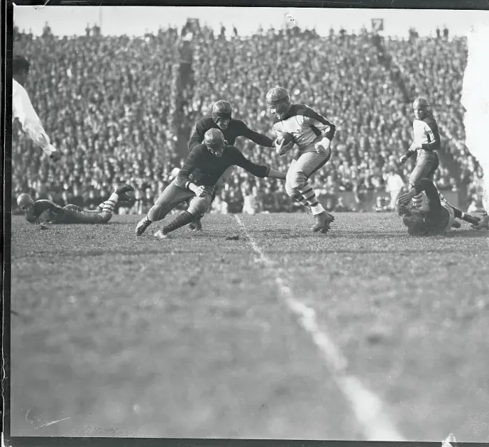 Framed Print : Columbia and Princeton Football Game in Action Framed Print : Columbia and Princeton Football Game in Action