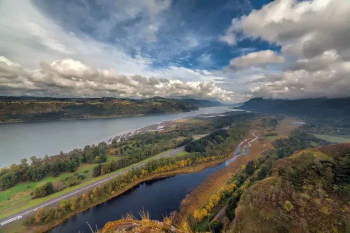 Framed Print : Columbia River Gorge in Autumn Framed Print : Columbia River Gorge in Autumn