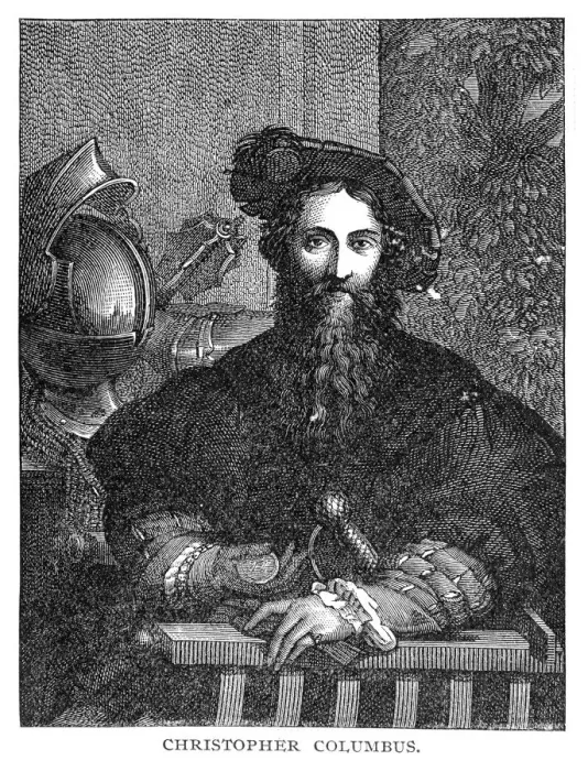 Framed Print : Columbus portrait engraving 1892 Framed Print : Columbus portrait engraving 1892