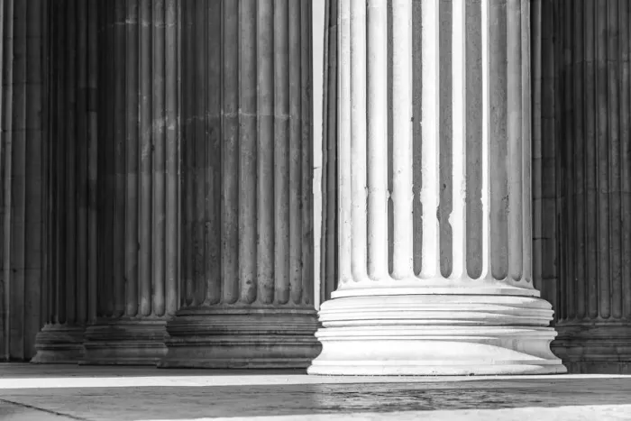 Framed Print : Column detail in Propylaen, Munich Framed Print : Column detail in Propylaen, Munich