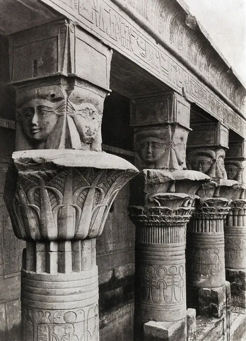 Framed Print : Columns, Temple of Hathor at Philae Framed Print : Columns, Temple of Hathor at Philae