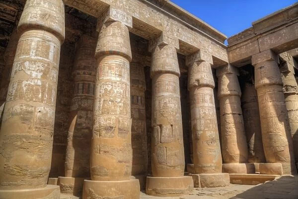Columns of the Temple of Khonsu, Karnak Temple Complex