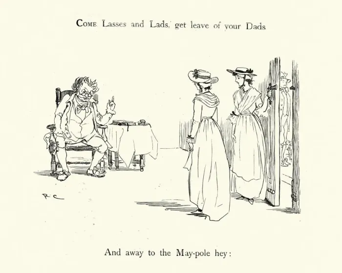 Framed Print : Come, Lasses And Lads get leave of your Dads, 19th Century Framed Print : Come, Lasses And Lads get leave of your Dads, 19th Century
