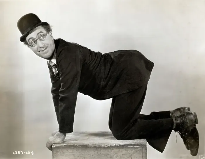 Framed Print : Comedian Ed Wynn Poses On Hands & Knees Framed Print : Comedian Ed Wynn Poses On Hands & Knees