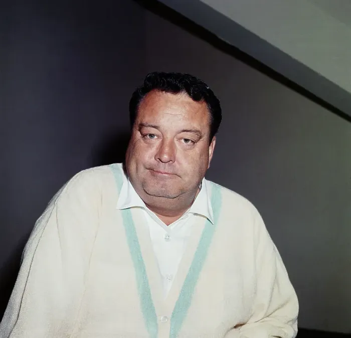 Framed Print : Comedian Jackie Gleason Wearing White Shirt Framed Print : Comedian Jackie Gleason Wearing White Shirt