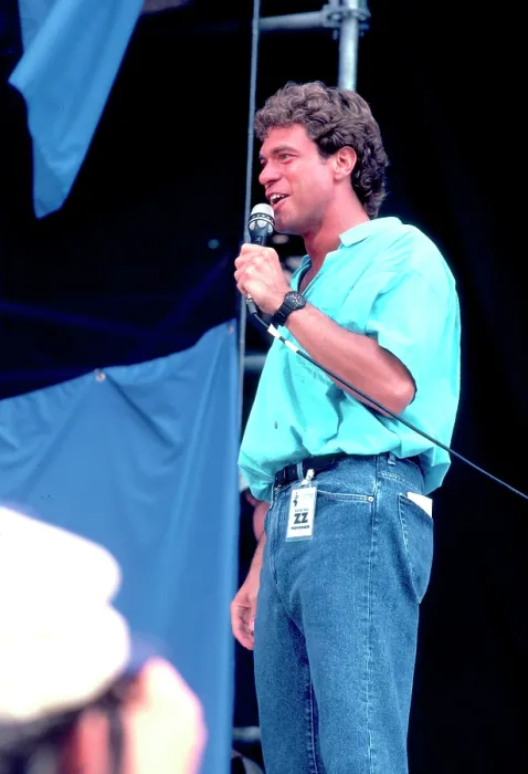 Framed Print : Comedian Joe Piscopo On Stage At Live Aid Framed Print : Comedian Joe Piscopo On Stage At Live Aid