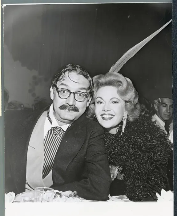 Framed Print : Comedian Steve Allen Posing with His Wife Jayne at Benefit Framed Print : Comedian Steve Allen Posing with His Wife Jayne at Benefit