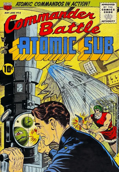 Framed Print : Commander Battle and the Atomic Sub #6 Framed Print : Commander Battle and the Atomic Sub #6