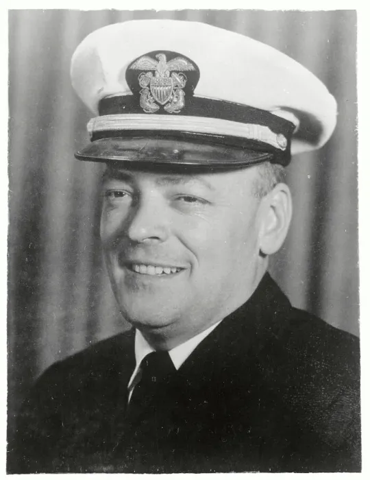 Framed Print : Commander Lloyd M. Buchner in Uniform Framed Print : Commander Lloyd M. Buchner in Uniform