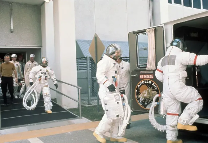 Framed Print : Commander Lovell Leads Crew of Apollo 13