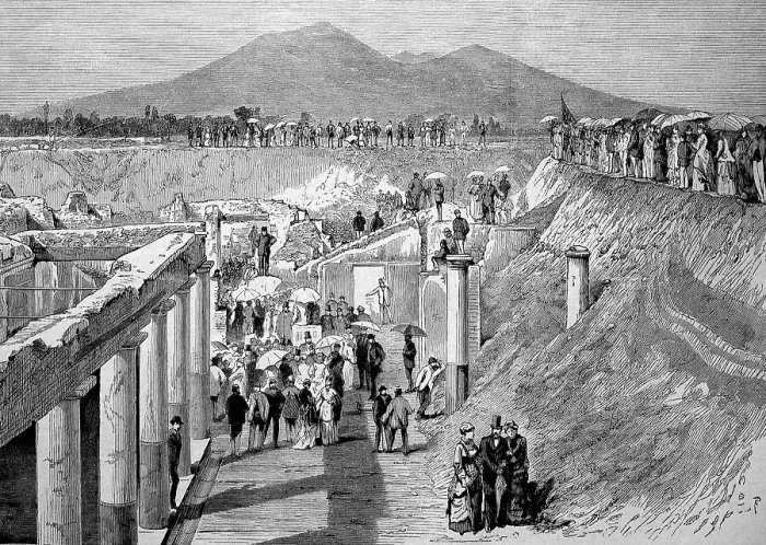 Framed Print : Commemoration of the eighteenth centenary of the destruction of Pompeii, Italy, digitally restored reproduction of an original 19th century artwork Framed Print : Commemoration of the eighteenth centenary of the destruction of Pompeii, Italy, digitally restored reproduction of an original 19th century artwork
