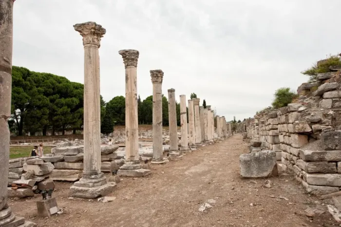 Framed Print : Commercial Agora in Ephesus Framed Print : Commercial Agora in Ephesus