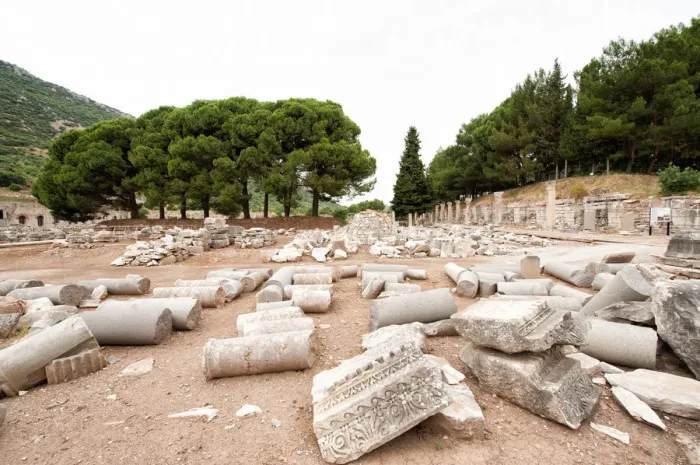 Framed Print : Commercial Agora in Ephesus Framed Print : Commercial Agora in Ephesus