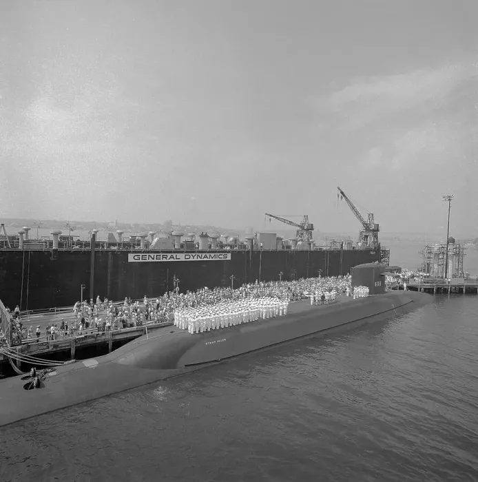 Framed Print : Commissioning Ceremony of Submarine Polaris