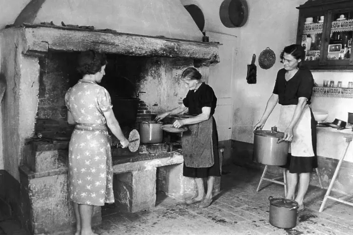 Framed Print : Communal Meal