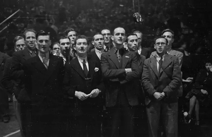 Framed Print : Communist Audience Framed Print : Communist Audience