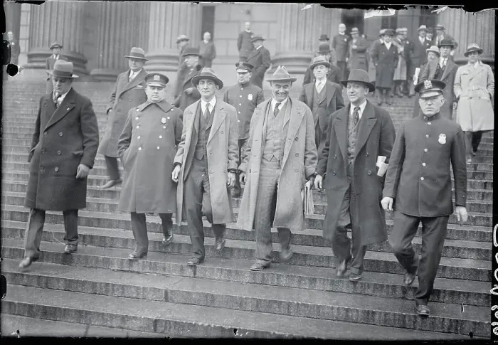 Framed Print : Communist Leaders Leaving a Courthouse Framed Print : Communist Leaders Leaving a Courthouse