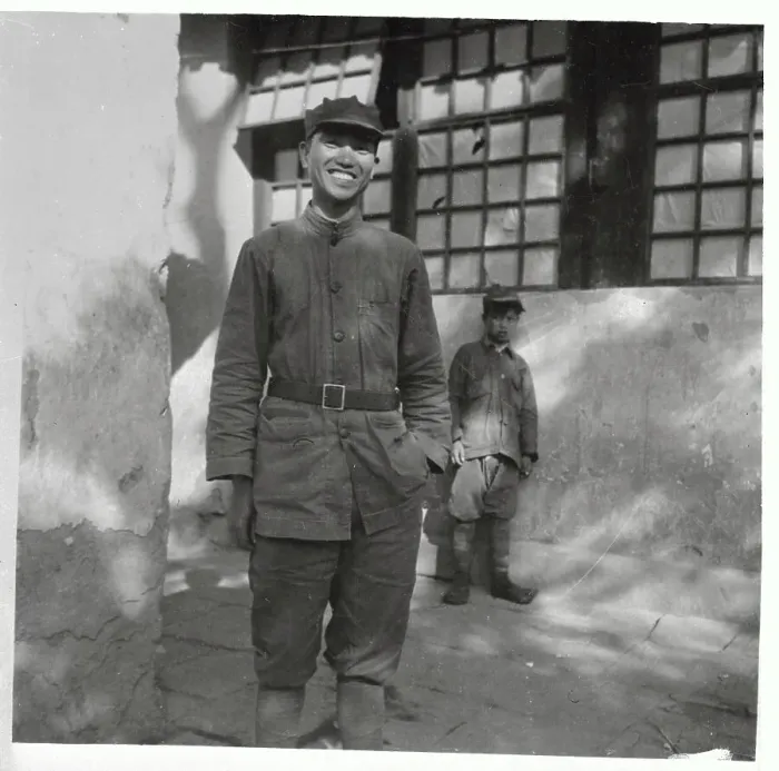 Framed Print : Communist Officers Standing in Street Framed Print : Communist Officers Standing in Street