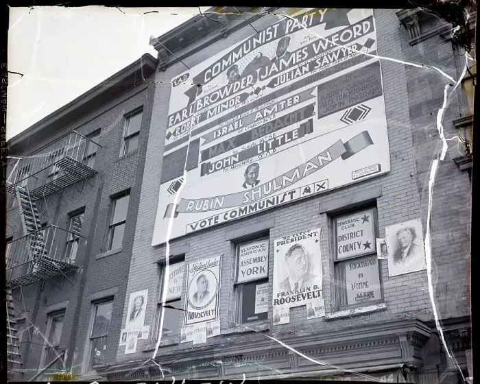 Framed Print : Communist Party & Democrat Party Hq; Nyc Framed Print : Communist Party & Democrat Party Hq; Nyc