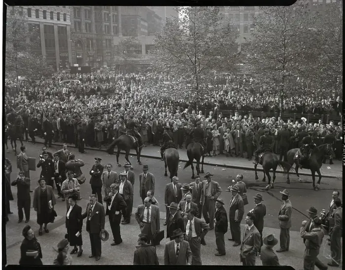 Framed Print : Communist Protest Outside Of Courthouse Framed Print : Communist Protest Outside Of Courthouse
