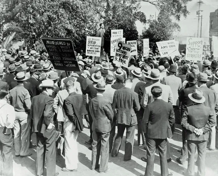 Framed Print : Communists Protesting Framed Print : Communists Protesting