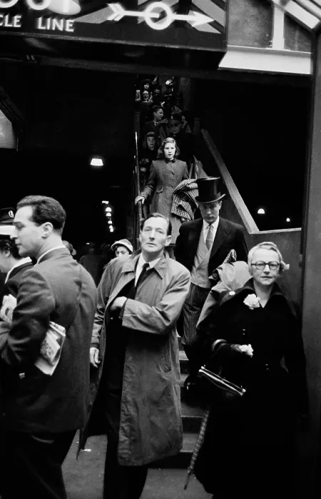 Framed Print : Commuters Attending Coronation, 1953 Framed Print : Commuters Attending Coronation, 1953