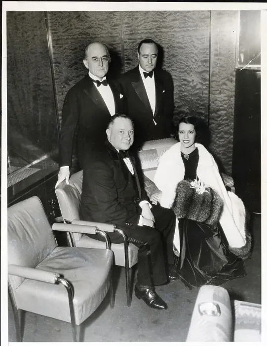Framed Print : Company Executives and Lily Pons Framed Print : Company Executives and Lily Pons
