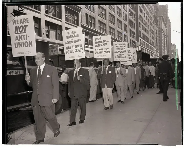 Framed Print : Company Owners Picket Past Union Headquarters Framed Print : Company Owners Picket Past Union Headquarters