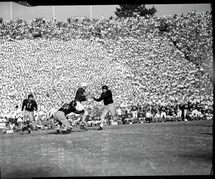 Framed Print : Completed Pass in the Stanford - California Game Framed Print : Completed Pass in the Stanford - California Game