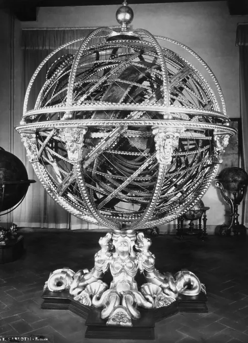 Framed Print : Complex Armillary Sphere In Museum Framed Print : Complex Armillary Sphere In Museum