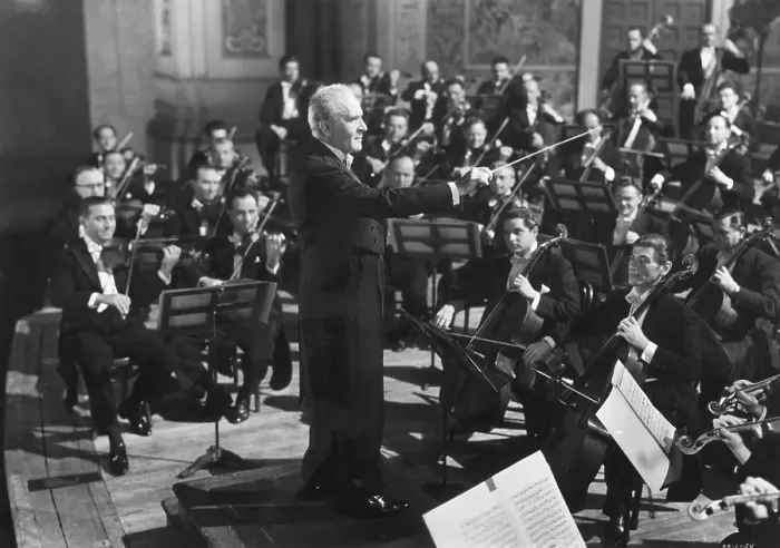 Framed Print : Composer Bruno Walter with His Orchestra Framed Print : Composer Bruno Walter with His Orchestra