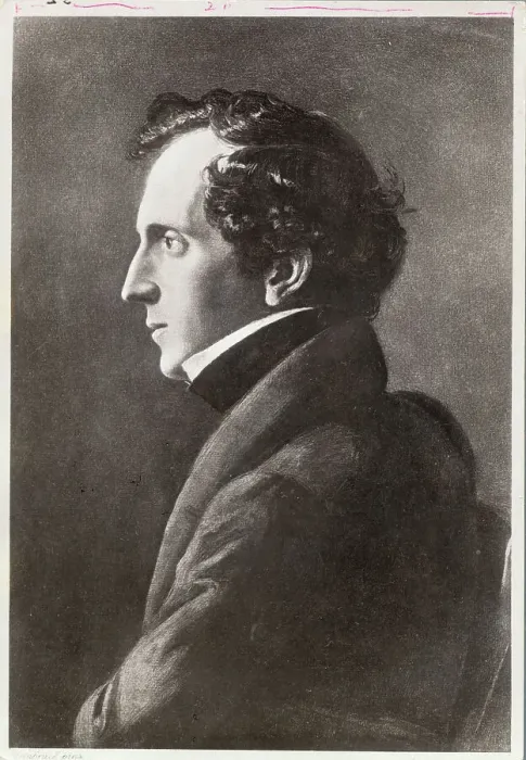 Framed Print : Composer Felix Mendelssohn in Suit Framed Print : Composer Felix Mendelssohn in Suit