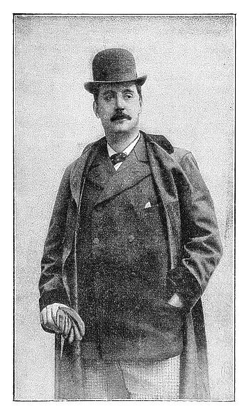 Composer Giacomo Puccini portrait 1894