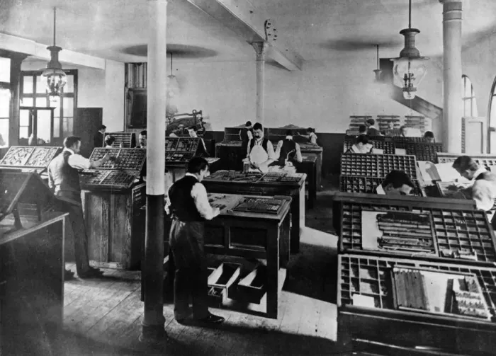 Framed Print : Composing Room Framed Print : Composing Room