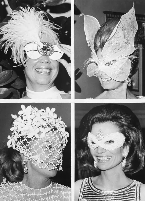 Framed Print : Composite of Masked Celebrity Women at Costume Party Framed Print : Composite of Masked Celebrity Women at Costume Party