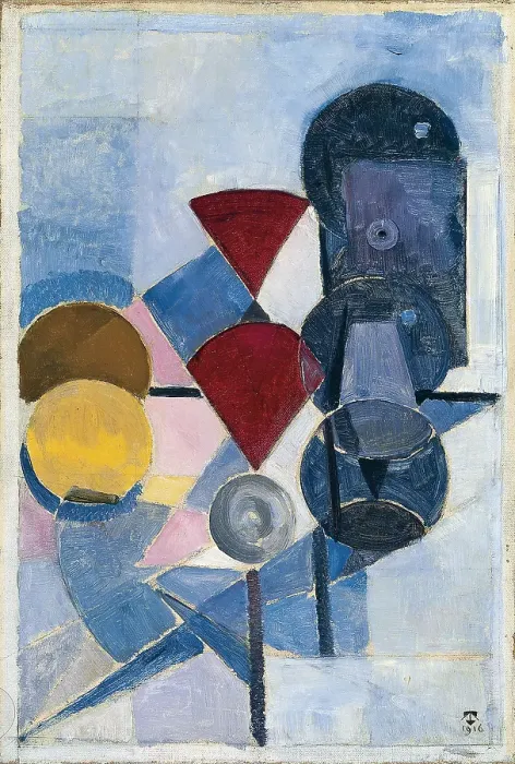 Framed Print : Composition II (Still Life), 1916. Artist: Doesburg, Theo van (1883-1931) Framed Print : Composition II (Still Life), 1916. Artist: Doesburg, Theo van (1883-1931)