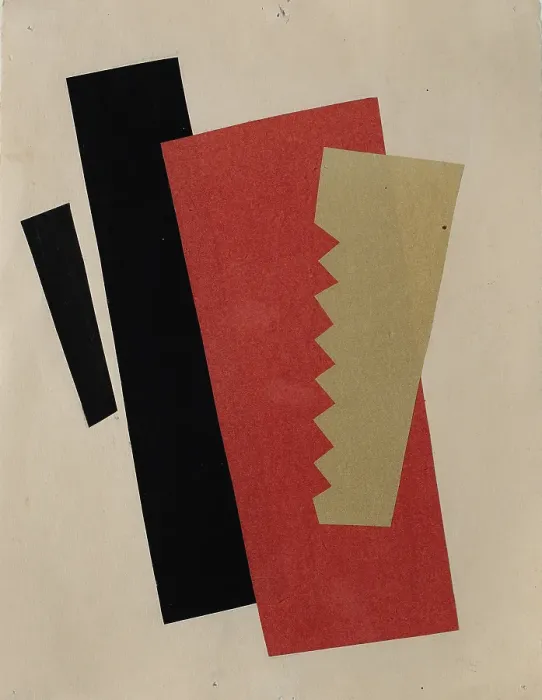 Framed Print : Composition (Red-Black-Gold). Artist: Popova, Lyubov Sergeyevna (1889-1924)