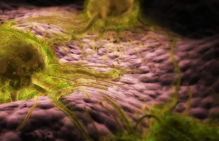 Framed Print : A conceptual visualization of breast cancer cells Framed Print : A conceptual visualization of breast cancer cells