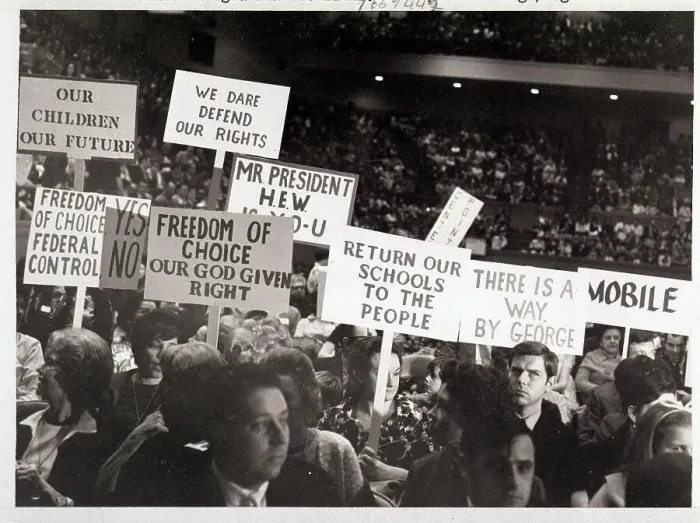 Framed Print : Concerned Parents Rally