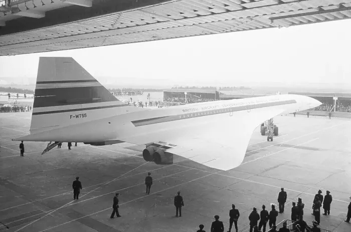Framed Print : Concorde Prototype Towed Out of Hangar Framed Print : Concorde Prototype Towed Out of Hangar
